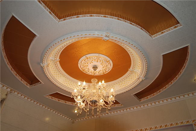 Classic Lamp Base Decorative Ceiling Medallions For Interior