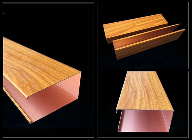 Faux Wood Indoor Suspended Ceiling Panels Pvc Laminated 40 25mm