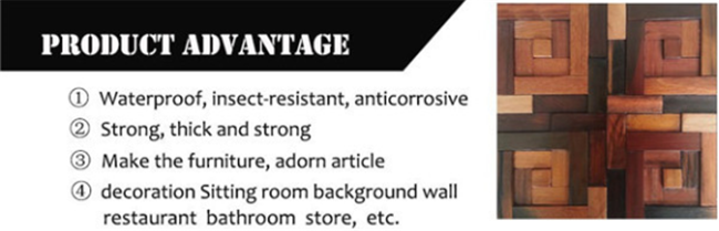 Boat Wood Mosaic Wall Panels 3d Ceiling Tiles For Hotel Decoration