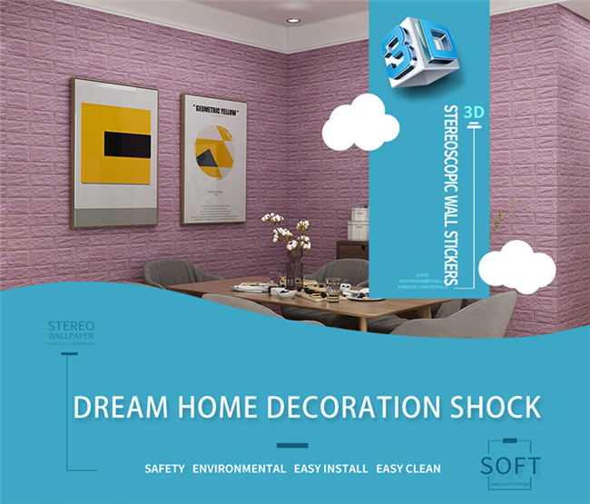 Self Adhesive 3d Pe Foam Brick Wall Panels Wall Covering Interior Wall Board