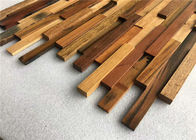 Parquet Feature Interior Wood Grain Wall Paneling Mosaic Pattern
