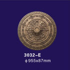 Antique Bronze Polyurethane Ceiling Medallion , Decorative Plaster Medallion Molds
