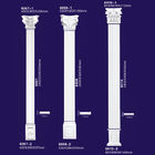 Flat Design Front Porch Columns , Decorative Outdoor Columns With Hollow Feature