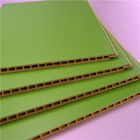 Green Color PVC Wall Cladding / Panel , Interior Wood Plastic Composite Board