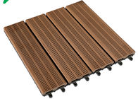 Anti Ultraviolet Wood Plastic Composite Flooring , Durable Co Extrusion PE Floor For Exterior