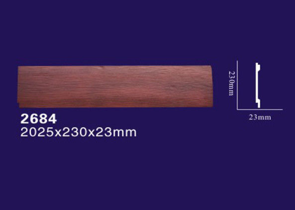 Light Weight Polyurethane Faux Beams , Wood Color Decorative Fake Ceiling Beams