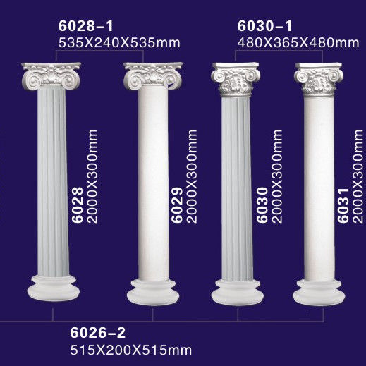Various Color Decorative Polyurethane Columns For Indoor / Outdoor