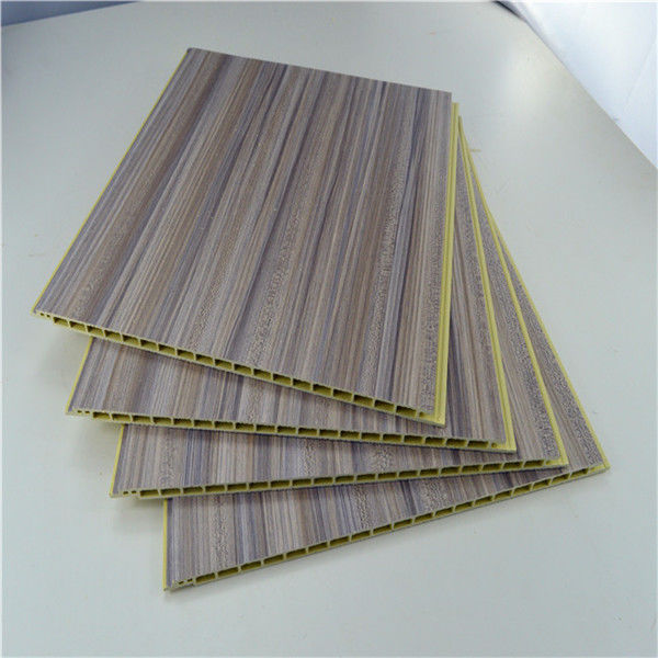 Bamboo Fiber Integrated WPC Wall Panel , Decorative PVC Wood Plastic Composite Ceiling